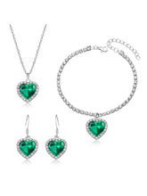Twilight Heart Sparkle Necklace Set