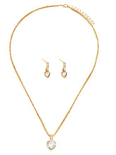 Graceful Heart Necklace Earring Set