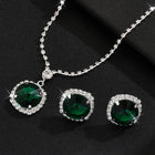 Sparkling Crystal Studded Necklace Set