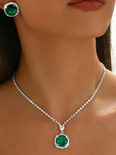 Sparkling Crystal Studded Necklace Set