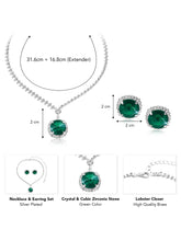 Sparkling Crystal Studded Necklace Set