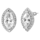 Crystal CZ Eye Shape Pendant Set