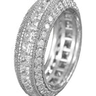 Gleaming CZ Pave Finger Ring