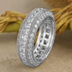 Gleaming CZ Pave Finger Ring