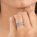 Gleaming CZ Pave Finger Ring
