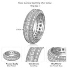 Gleaming CZ Pave Finger Ring