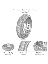 Gleaming CZ Pave Finger Ring