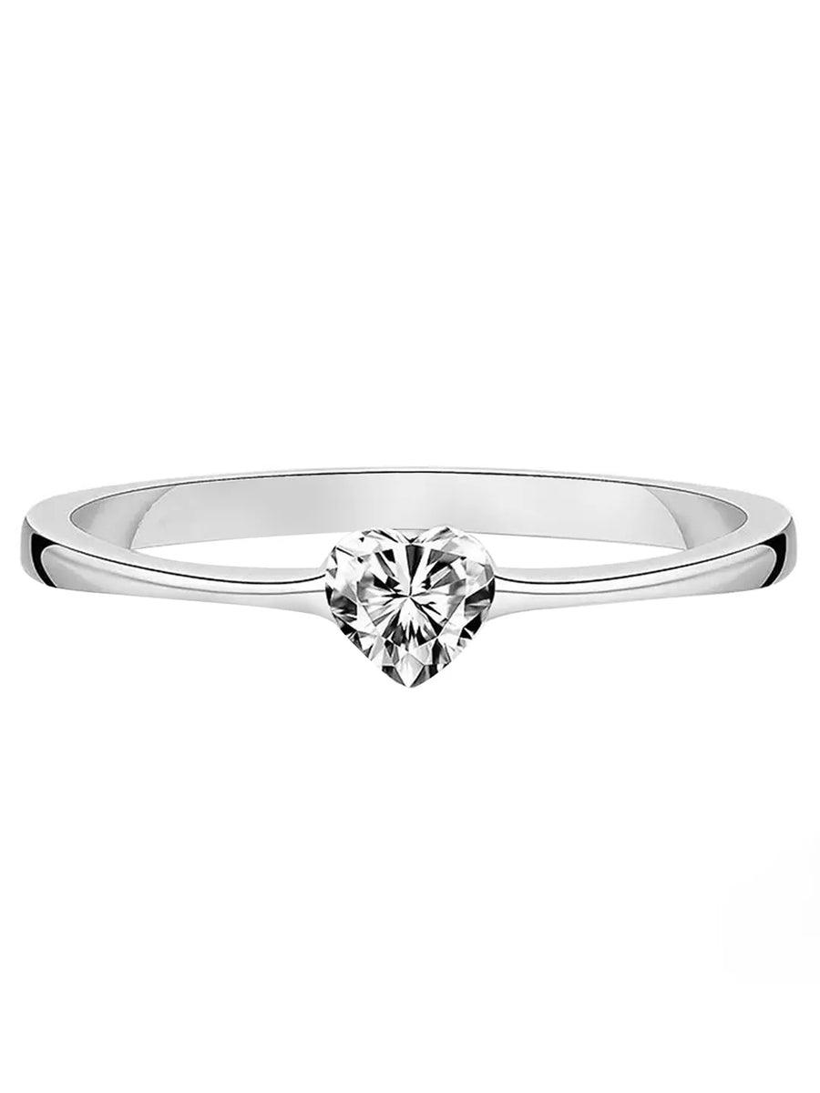 Graceful Soul Pear Crystal Ring Band