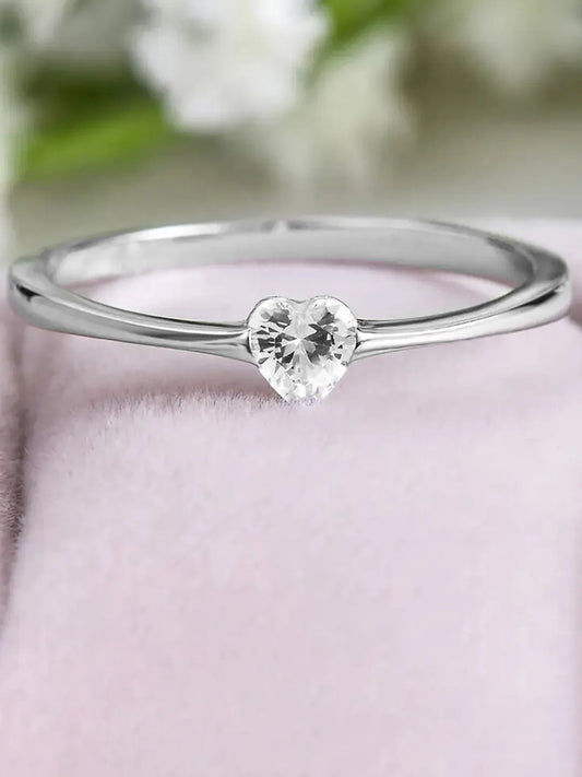 Graceful Soul Pear Crystal Ring Band