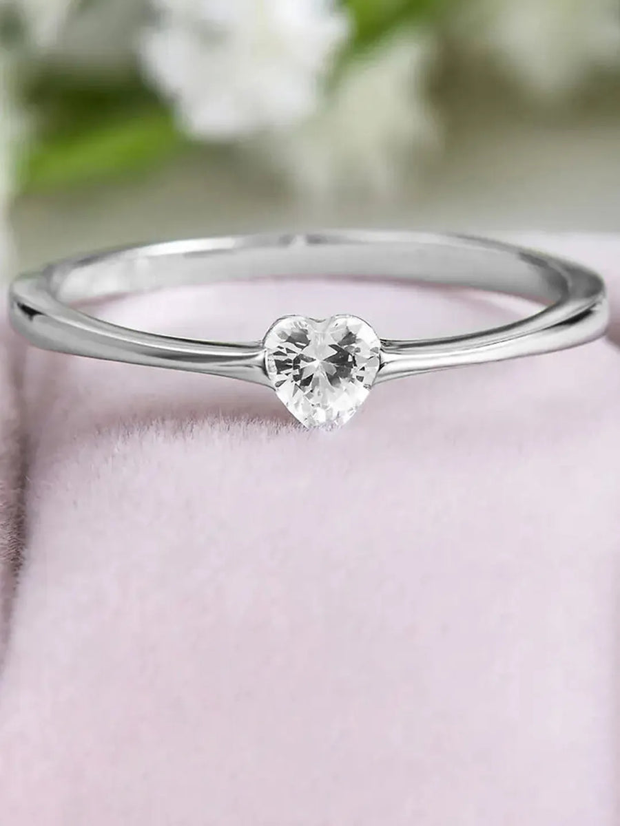 Graceful Soul Pear Crystal Ring Band