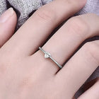 Graceful Soul Pear Crystal Ring Band