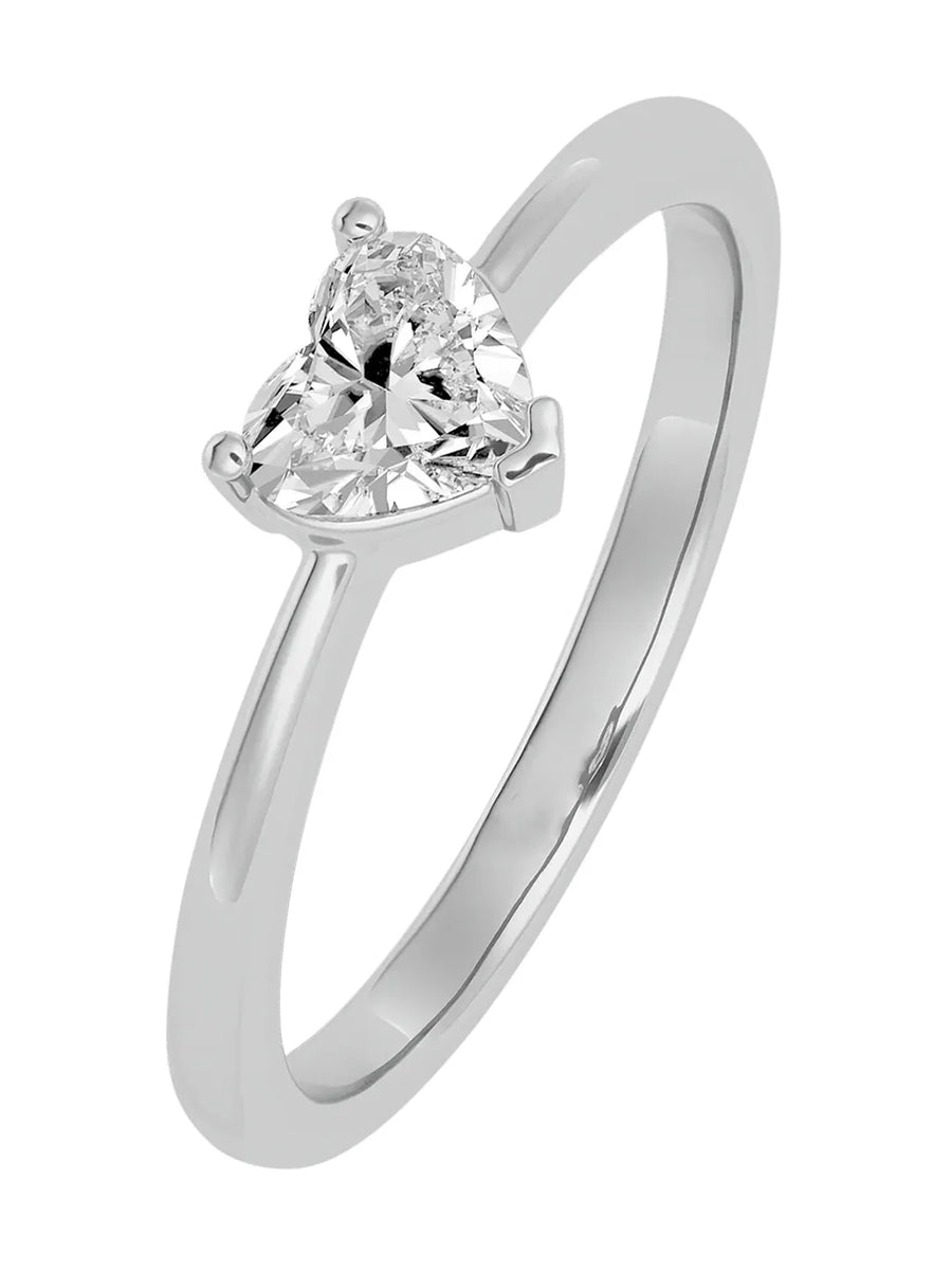 Graceful Soul Pear Crystal Ring Band