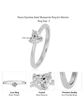 Graceful Soul Pear Crystal Ring Band