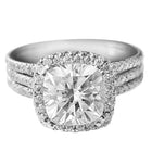 Triple Shine CZ Engagement Ring