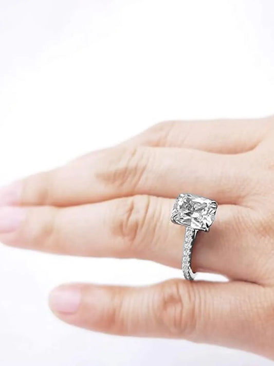 Vow of Light Crystal Solitaire Ring