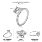 Vow of Light Crystal Solitaire Ring