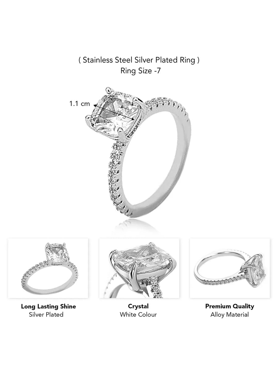 Vow of Light Crystal Solitaire Ring