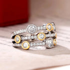 Dancing Lights CZ Cluster Ring