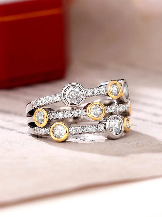 Dancing Lights CZ Cluster Ring