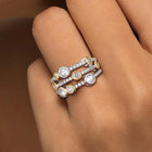 Dancing Lights CZ Cluster Ring