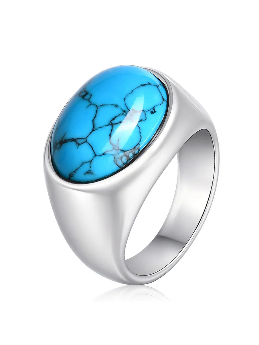 Vintage Turquoise Signet Ring