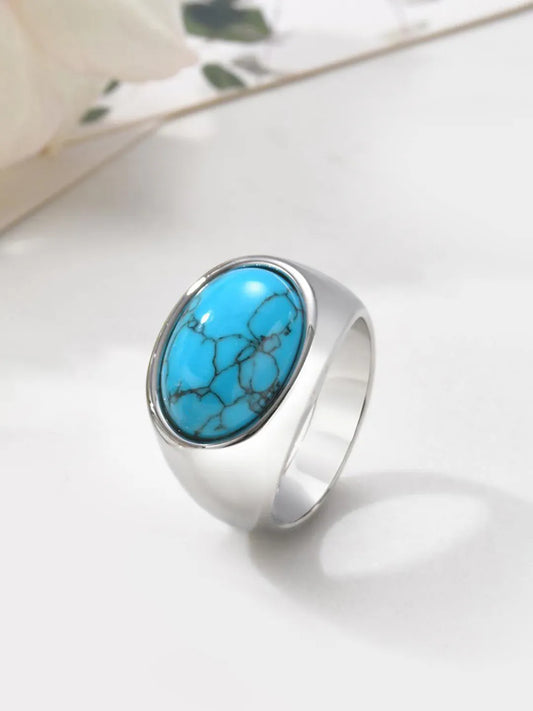 Vintage Turquoise Signet Ring