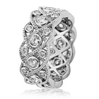 Azure Silver Crown Statement Ring For Women