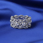 Azure Silver Crown Statement Ring For Women