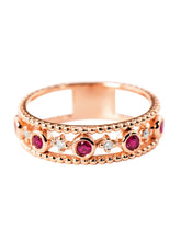 Rose Gold Ruby Eternity Band Ring