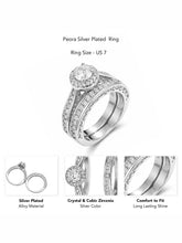 Forever CZ Solitaire Tennis Couple Ring Set