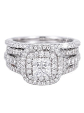 Peora CZ Cocktail Cluster Statement Ring - Silver