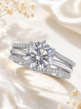 Peora CZ Solitaire Proposal Ring - Silver
