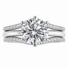 Peora CZ Solitaire Proposal Ring - Silver