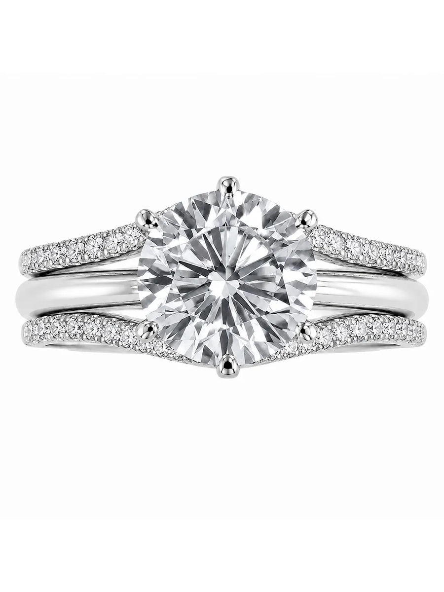 Peora CZ Solitaire Proposal Ring - Silver