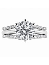 Peora CZ Solitaire Proposal Ring - Silver
