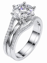 Peora CZ Solitaire Proposal Ring - Silver