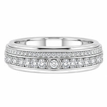 Peora CZ Luxe Eternity Style Ring - Silver