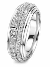 Peora CZ Luxe Eternity Style Ring - Silver