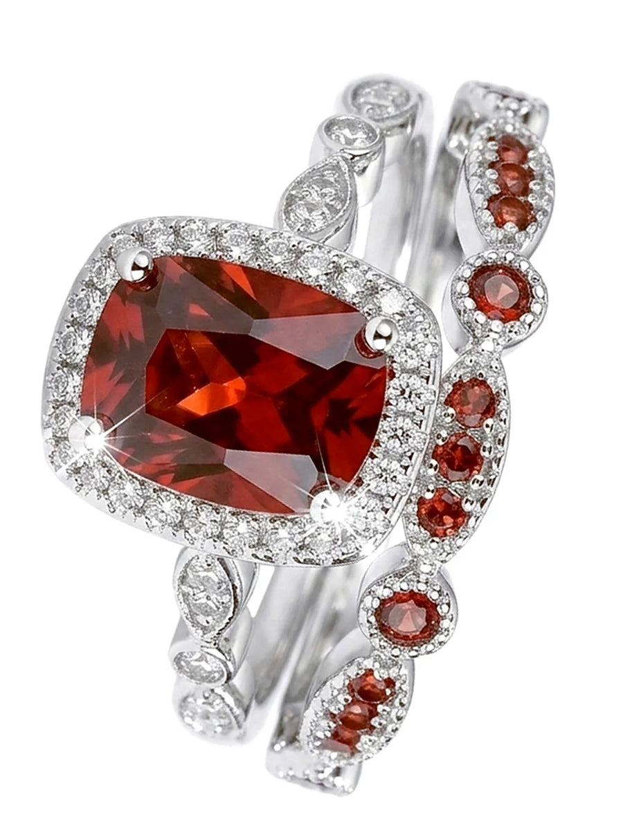 Peora Ruby Stackable Glamrous Ring