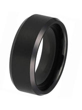 Shadow Steel Titanium Black Band Ring