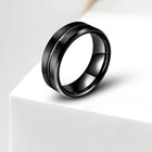 Tungsten Ring with Steely Strength
