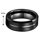 Tungsten Ring with Steely Strength