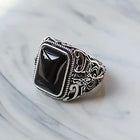 Rhodium Plated Men's Synthetic Stone Jewellery
