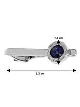 Classic Blue Simple Tie Bar