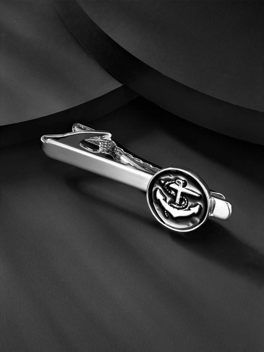 Anchor Tie Bar – Nautical Charm with Sharp Elegance | Peora