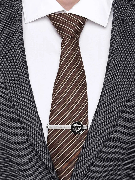 Anchor Tie Bar – Nautical Charm with Sharp Elegance | Peora