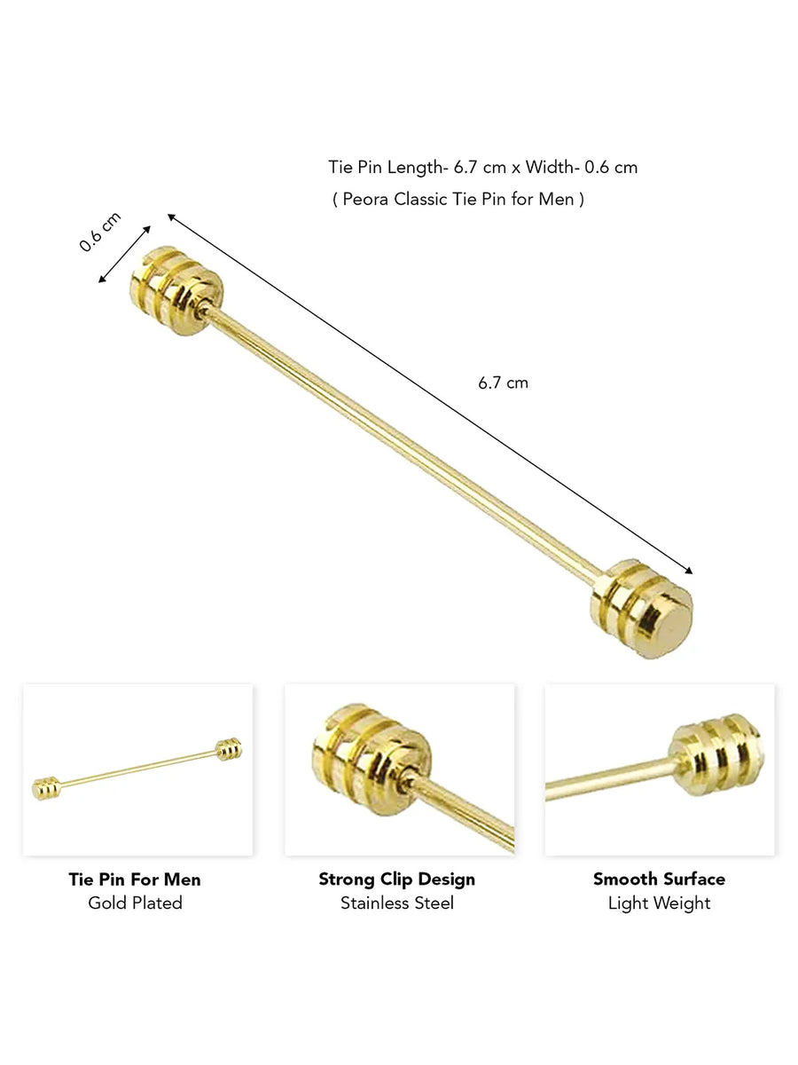 Refined Modern Stick Tie Pin Accent