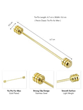 Refined Modern Stick Tie Pin Accent