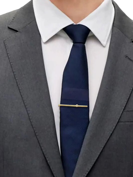 Streamlined CZ Highlight Pin for Men