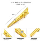 Streamlined CZ Highlight Pin for Men